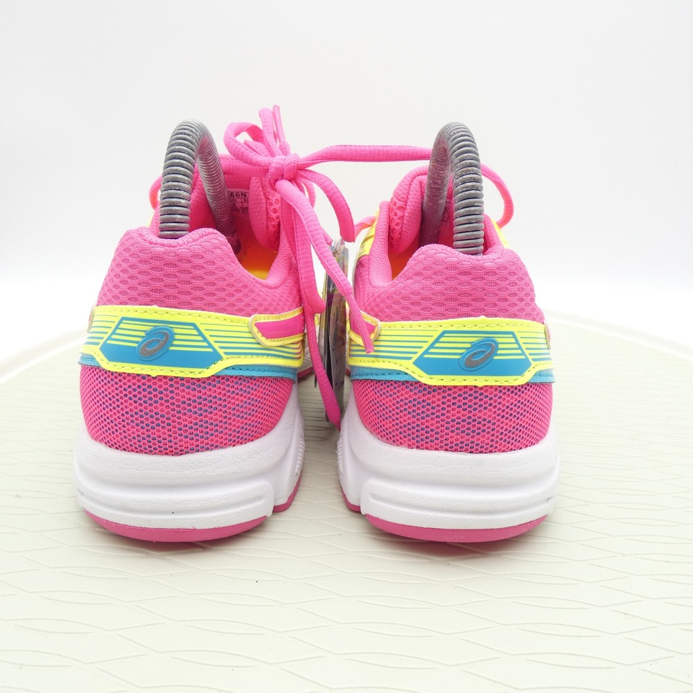 Asics Gel-Contend 3 Womens Running Shoes Neon Yellow Pink Blue C566N Size 6 - Picture 4 of 11